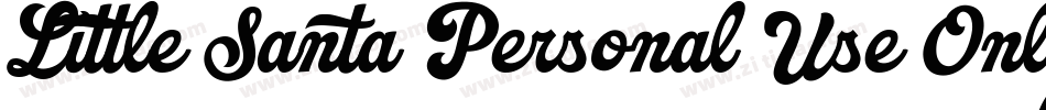 Little Santa Personal Use Only字体转换